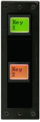 EB-42-RVA - IP Control Buddy - 2 button (LCD) Single-spaced control panel. Vertical installation