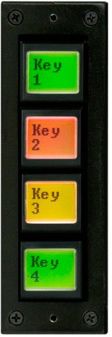 EB-44-RV - IP Control Buddy - 4 button (LCD) control panel. Vertical installation