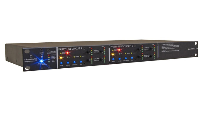 Beatrice Lucia 2 - Twin 2 wire Clearcom/RTS interface to Dante. 19"