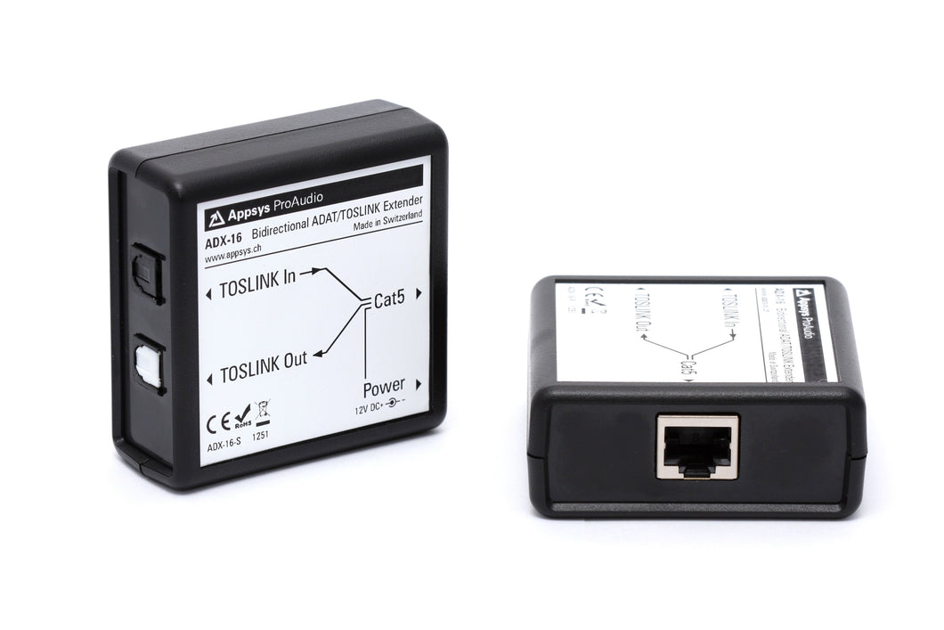 ADAT Extender ADX-16 - 16 ch. Bidirectional ADAT/Toslink