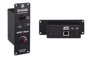 HEADPHONE AMP AES67 FM - AeroAudio Headphone Amplifier AES67 - flush mount