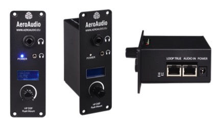 HEADPHONE AMP DSP FM - AeroAudio Headphone Amplifier DSP - flush mount