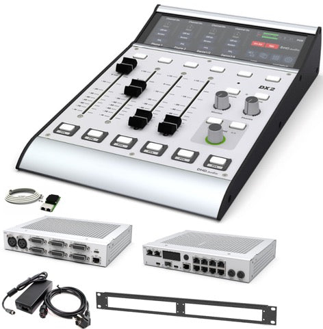 DX2 4-Fader Bundle, Dante 64x64