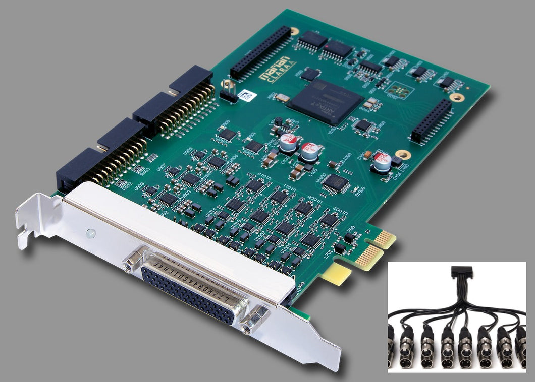 Clara A XLR - Analog I/O PCI-e card, 8 Analog I/O,  24 bit 192KHz