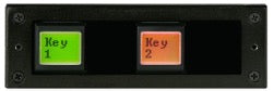 EB-42-RHA - IP Control Buddy - 2 button (LCD) Single-spaced control panel. Horizontal installation
