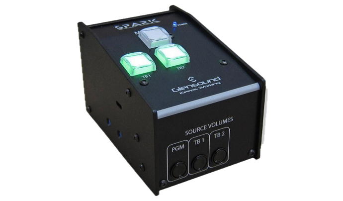 SPARK 2 - Compact single user desktop commentary with 2 talkbacks in/out.  1 user.  Dante Broadway design.