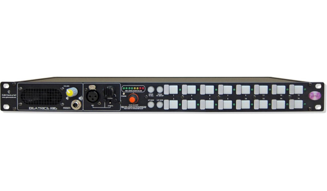 Beatrice R16/5F - 16 Channel 1RU No call facility. 5 Pin Female XLR