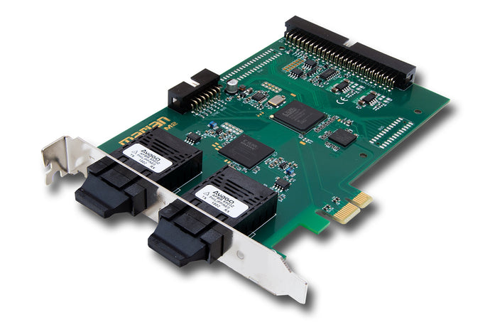 SERAPH M2-F - 128 x Madi I/O PCIe card, 24 bit 384KHz, SC connectors