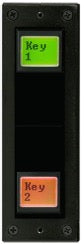 EB-42-RVC - IP Control Buddy - 2 button (LCD) Double-spaced control panel. Vertical installation