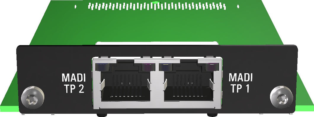 Flexiverter AUX-MADI-TP-DUAL 64x64@96Khz ch TP MADI I/O (only for use with FLX-DANTE/SRC base)