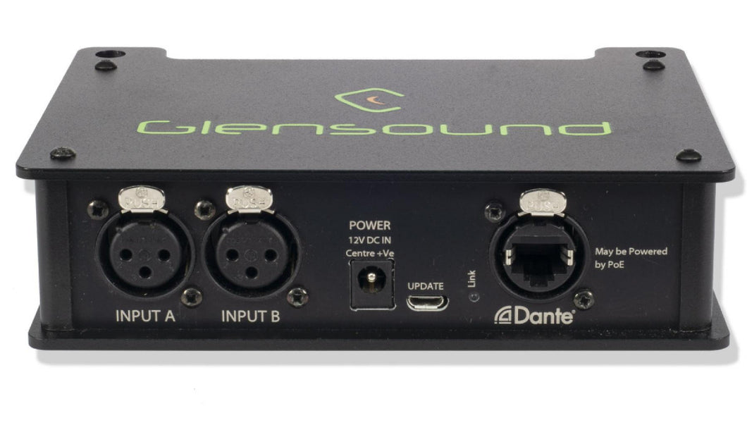 AoIP2M - 2 Channel Mic Amp Dante/AES67