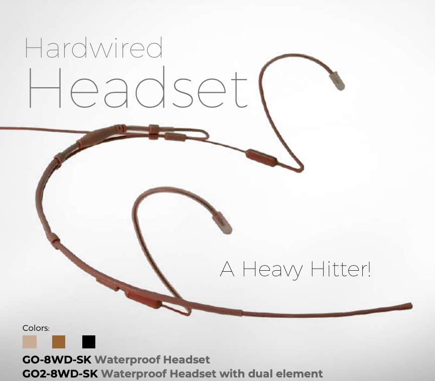 Waterproof Headset with dual element