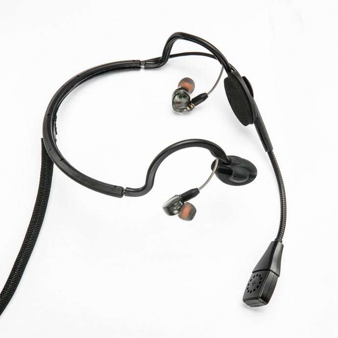 In-Ear Audio Headset 4-pin female XLR for Clear-Com, Riedel, RAD