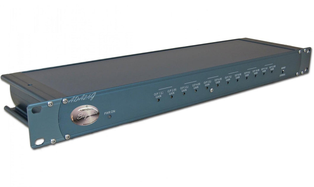 ADA 2:6G  - One Stereo Input, Six Stereo Output Distribution Amplifier with Output Gain