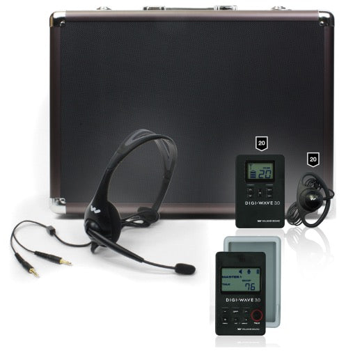 Digi-Wave 300 Series Tour Guide System for One Guide and up to 20 Listeners