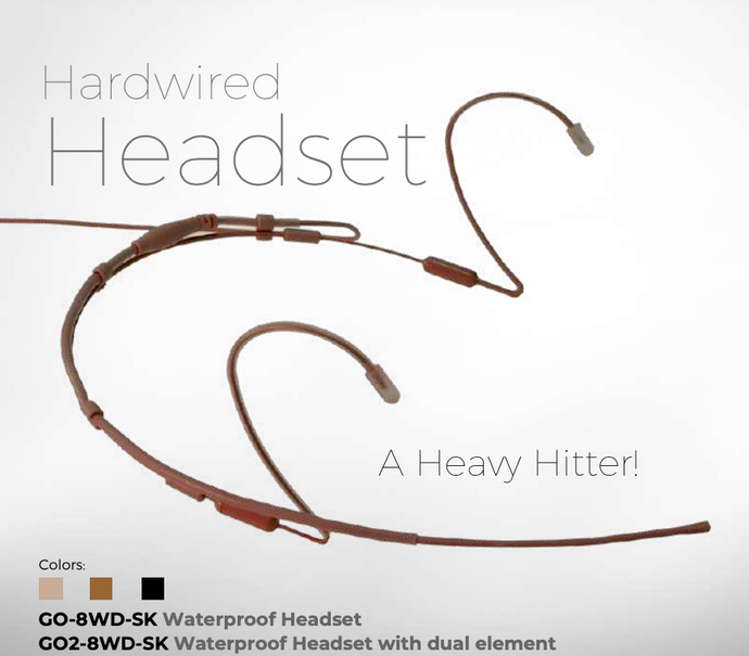 Waterproof Headset with dual element