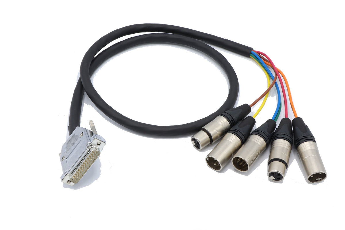 DIO Cable with Analogue I/O VCA DB25M-5XLR with VCA | Qvest Store Australia