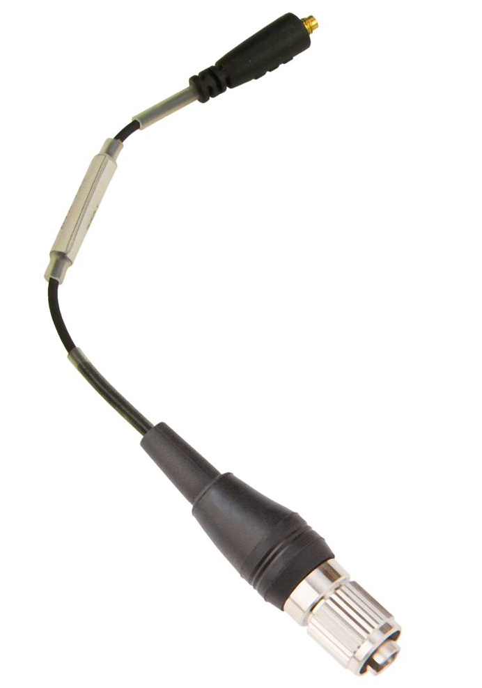 Interchangeable locking 4-pin Hirose X-connector for Audio-Technica cH-style transmitters