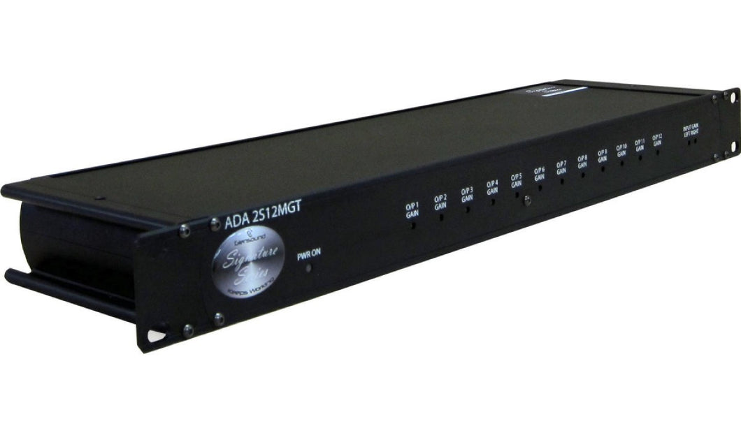 ADA 2S12MGT - 1 Stereo In, 12 Mono Outputs Transformer Isolated Distribution amp