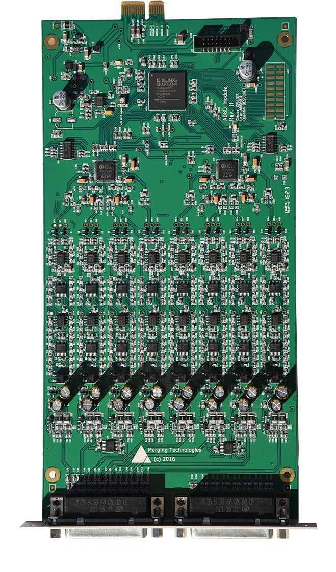 Horus/Hapi 8 channel Mic/Line Dual Gain A/D module with Direct Out, up to 192 kHz - AKDG8DS