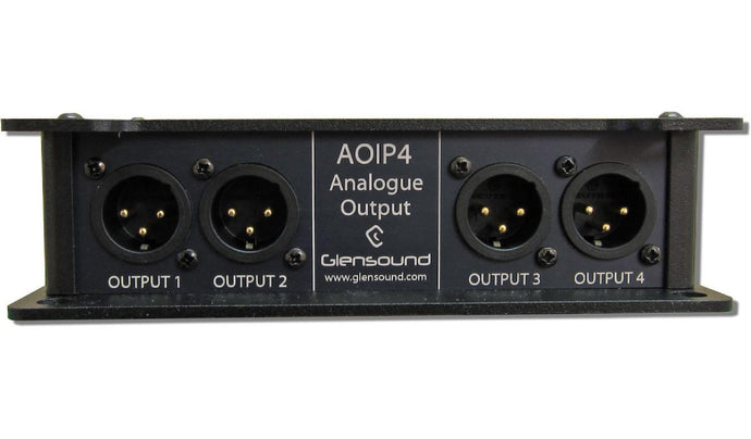 AoIP4O - 4x analogue outputs via a Dante interface on CAT5