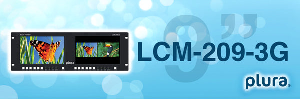 Plura LCM-209-3G" Rack mount Monitors