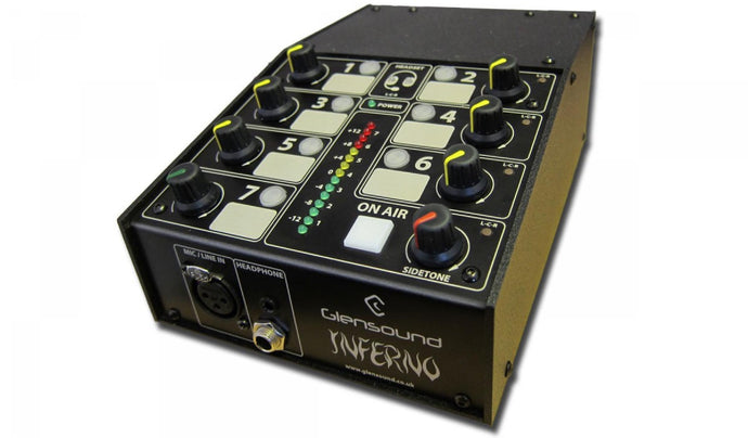 INFERNO - Single User Commentators Unit with Dual CAT5 and Optical Dante/AES67 Interface